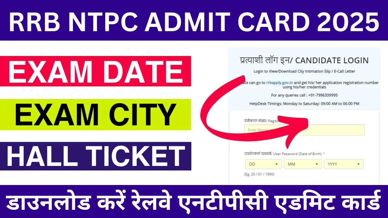 RRB NTPC Admit Card