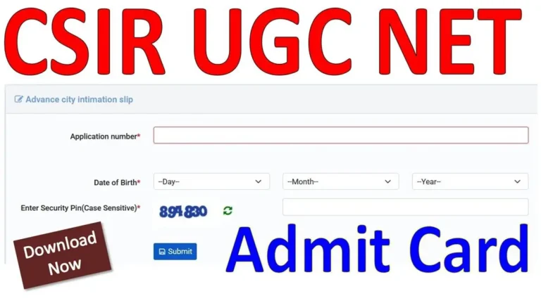 UGC NET Admit Card