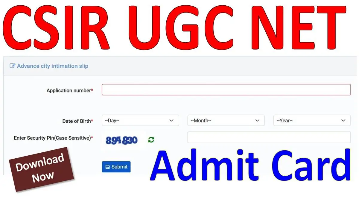 UGC NET Admit Card