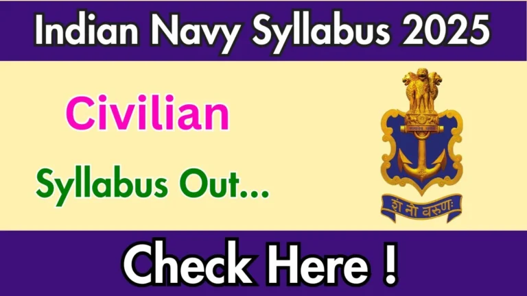 Indian Navy Civilian Syllabus