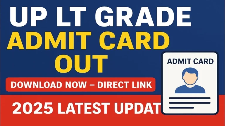 UP LT Grade Teacher Admit Card