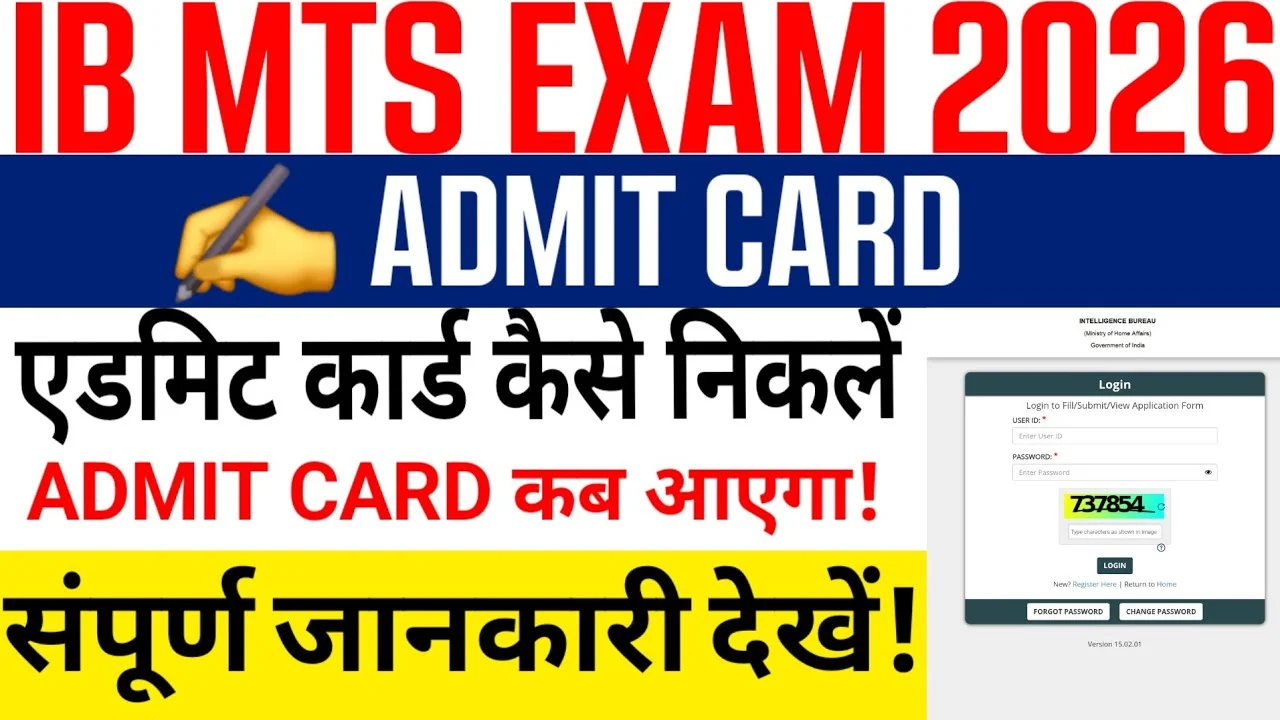 IB Multi Tasking Staff Admit Card